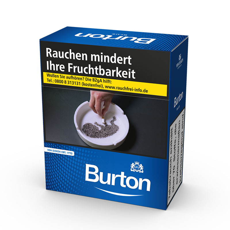 Burton Blue XXXL Zigaretten Schachtel