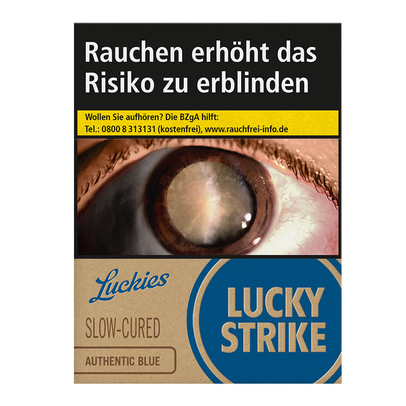 Lucky Strike Authentic Blue Super Zigaretten Schachtel