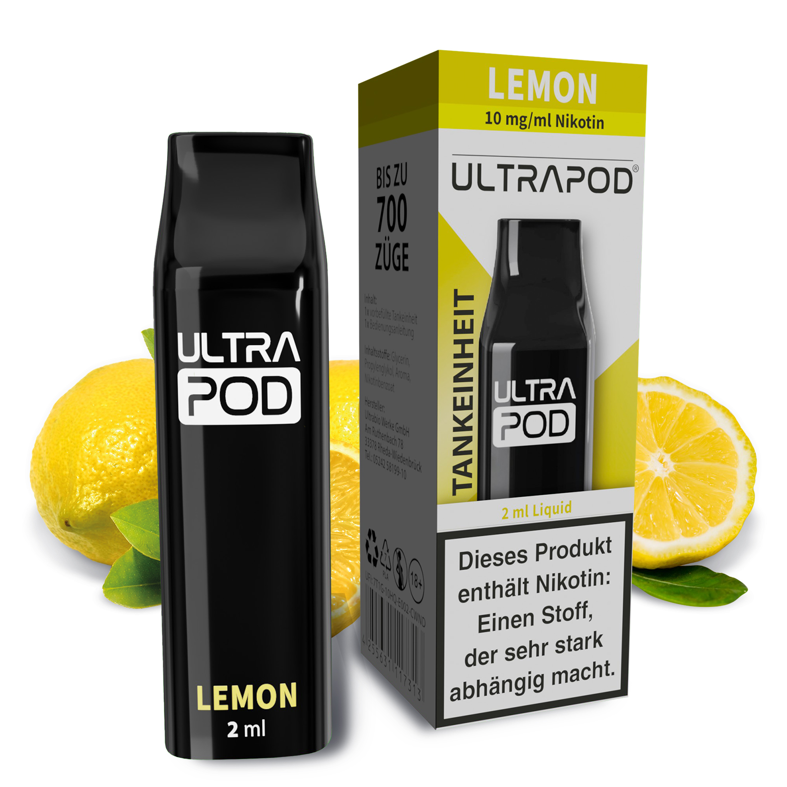 Ultrabio Ultrapod Lemon 10mg Liquidpod