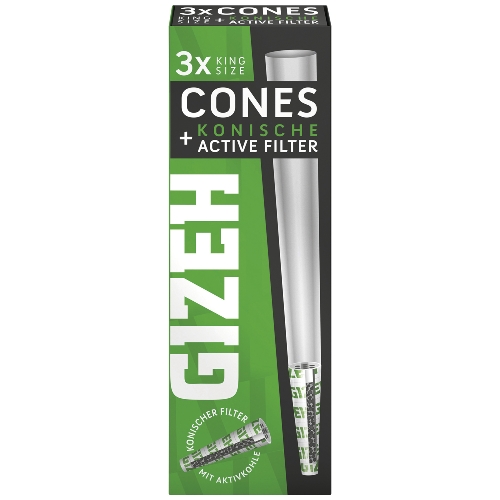 Gizeh Black Cones Aktivkohlefilter Packung