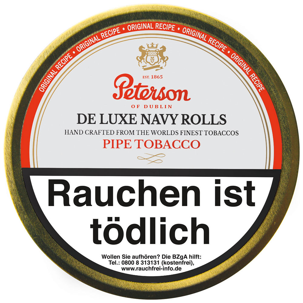 Peterson De Luxe Navy Rolls Pfeifentabak Dose