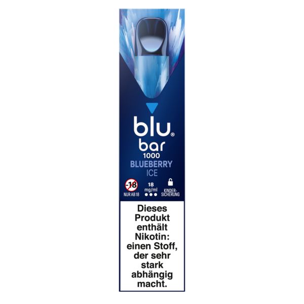 Blu bar 1000 Blueberry Ice 18mg Einweg E-Zigarette