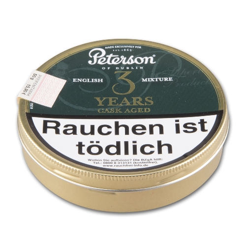 Peterson Cask Aged 3 Years English Mixture Pfeifentabak Dose