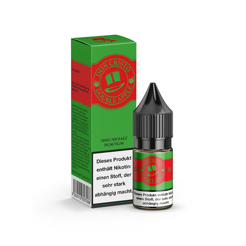 Don Cristo Double Apple 10mg Nikotinsalz Liquid mit Packung