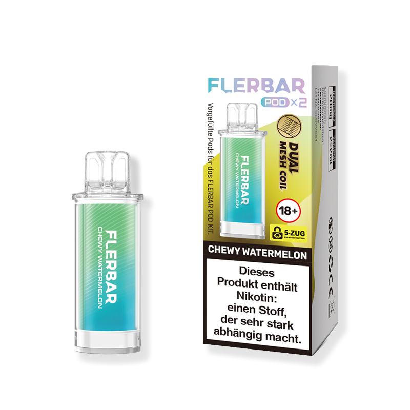 Flerbar Chewy Watermelon 20mg Prefilled Pods