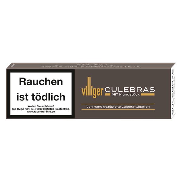 Villiger Virginias Culebras Virginia Zigarren Schachtel