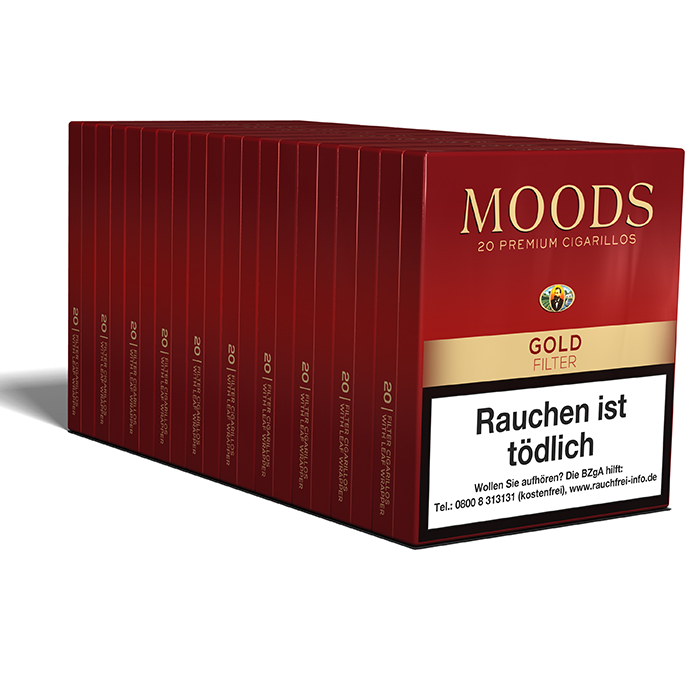 Dannemann Moods Gold Filter 20er Zigarillos Gebinde