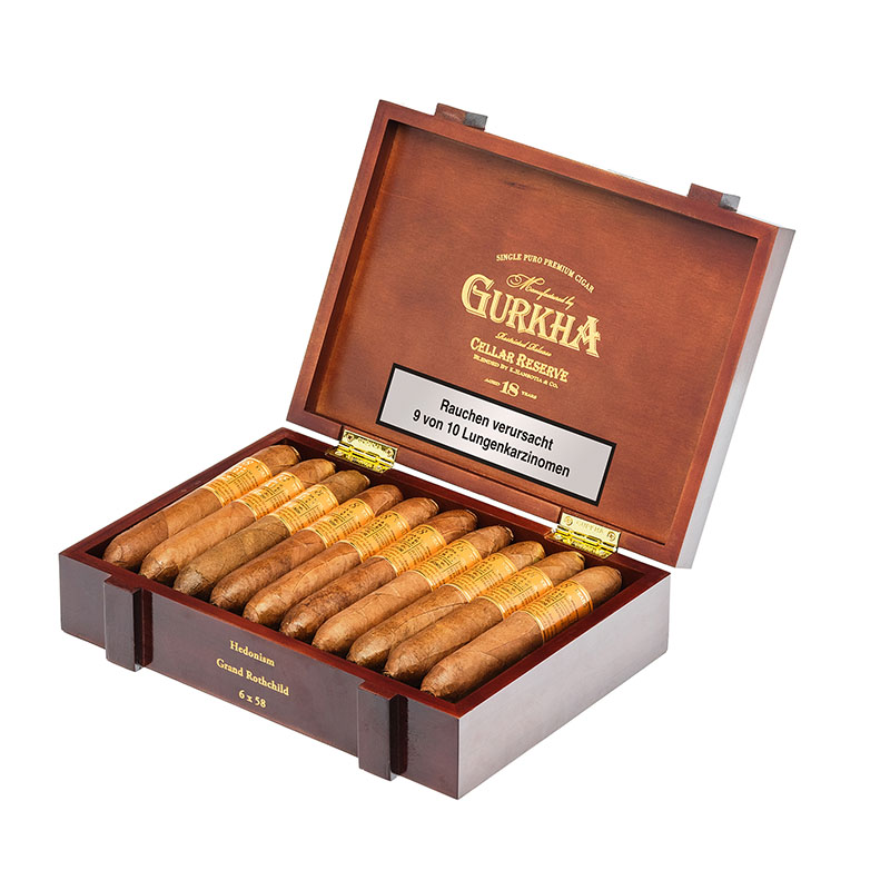 Gurkha Cellar Reserve 18 Years Hedonism Zigarren Kiste Open