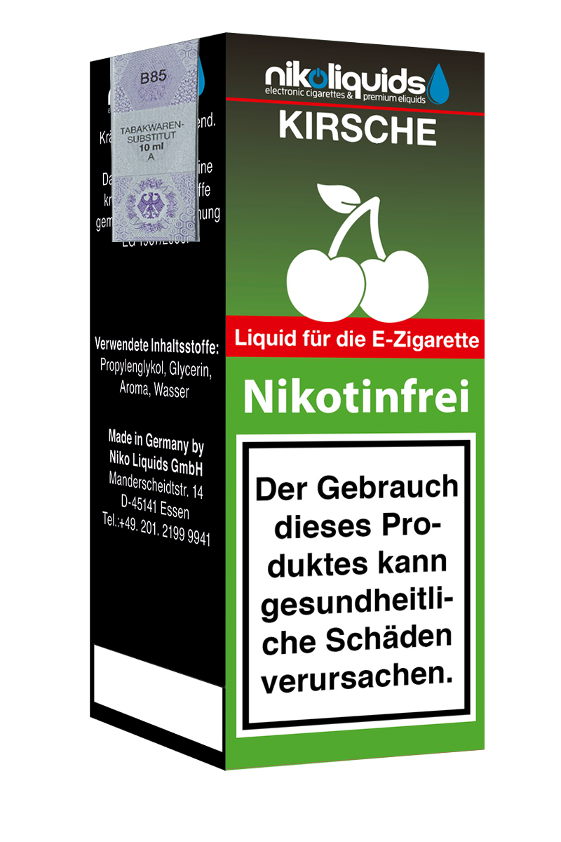 E-Liquid Nikoliquids Kirsche 0 mg 70 Pg 30 Vg