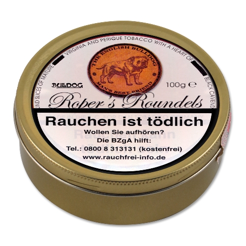Bulldog Ropers Roundels Pfeifentabak Dose