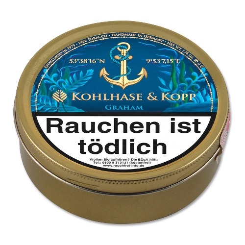 Kohlhase & Kopp Caribbean Blue Graham Pfeifentabak Dose