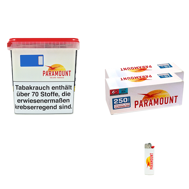 Paramount Volumentabak Giga Eimer Aktion Small Paramount Feuerzeug