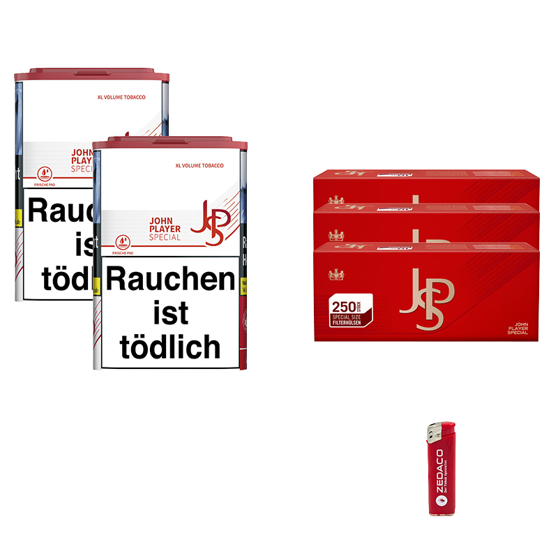 JPS Volumentabak Red XL Dose Aktion Small Extra Hülsen