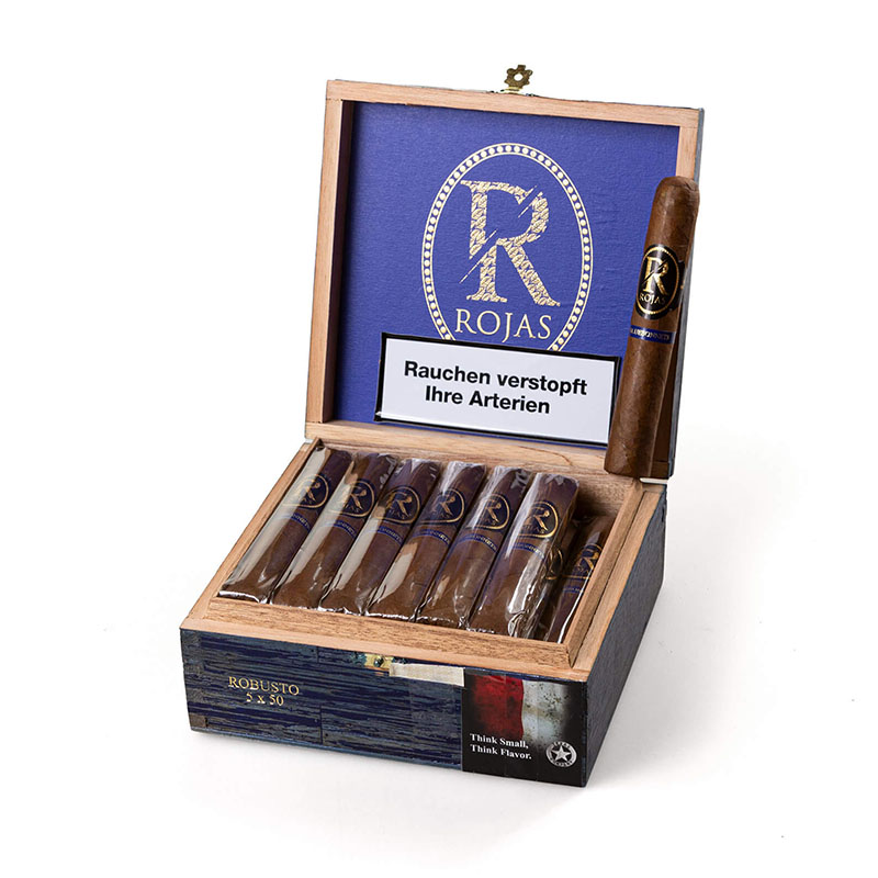 Rojas Bluebonnet Robusto Zigarren Kiste offen