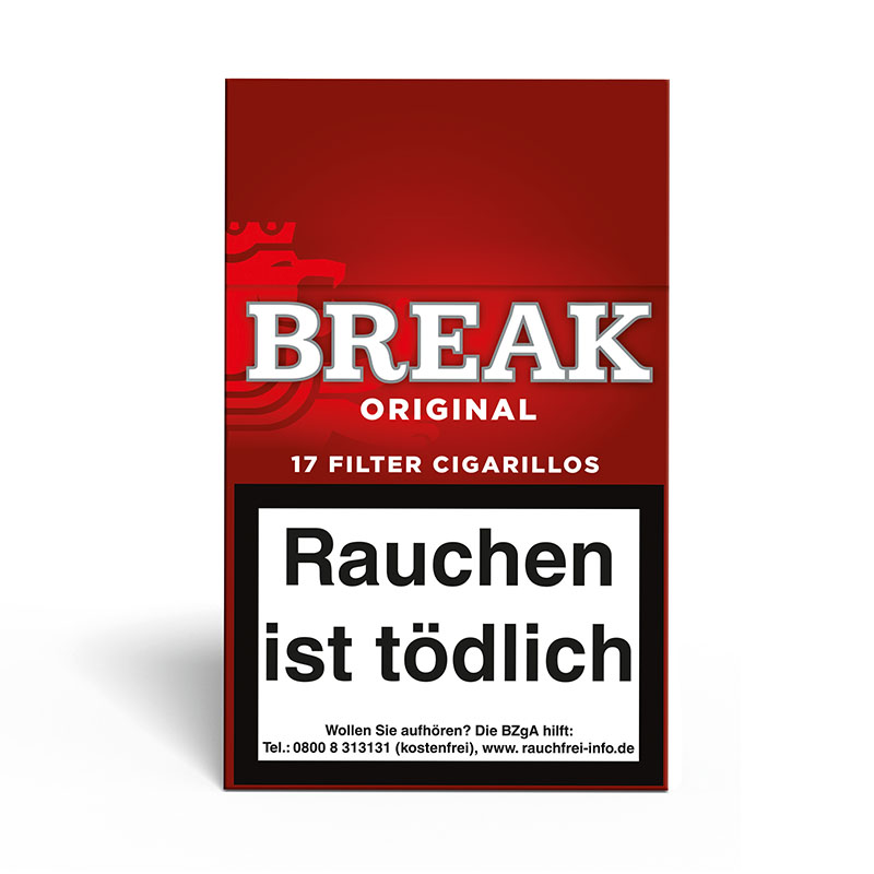 Break Red Naturdeckblatt Zigarillos Stange