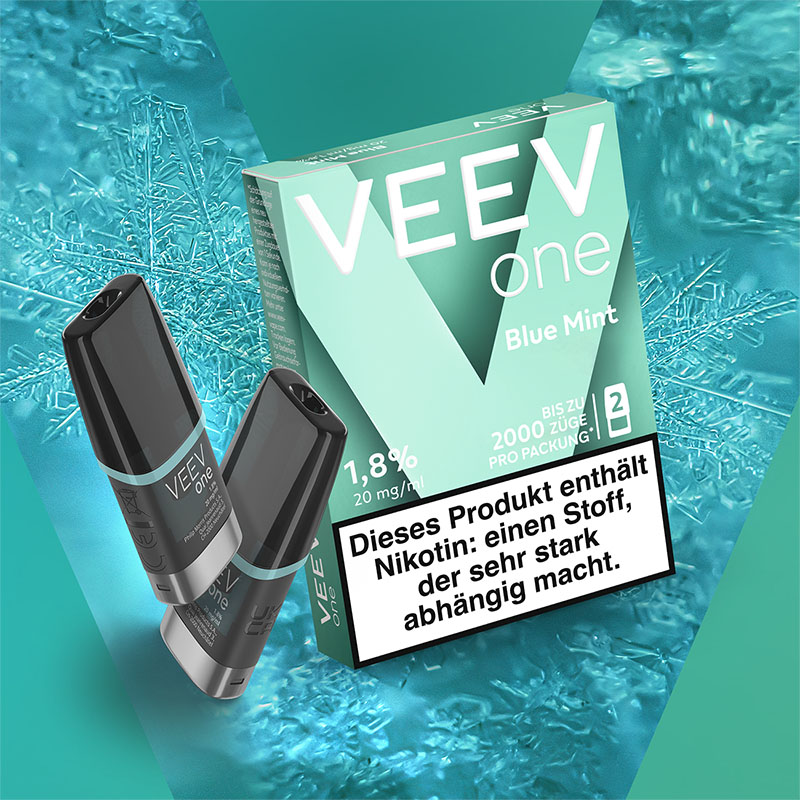Veev One Blue Mint 20mg Prefilled Pods Flavourcard
