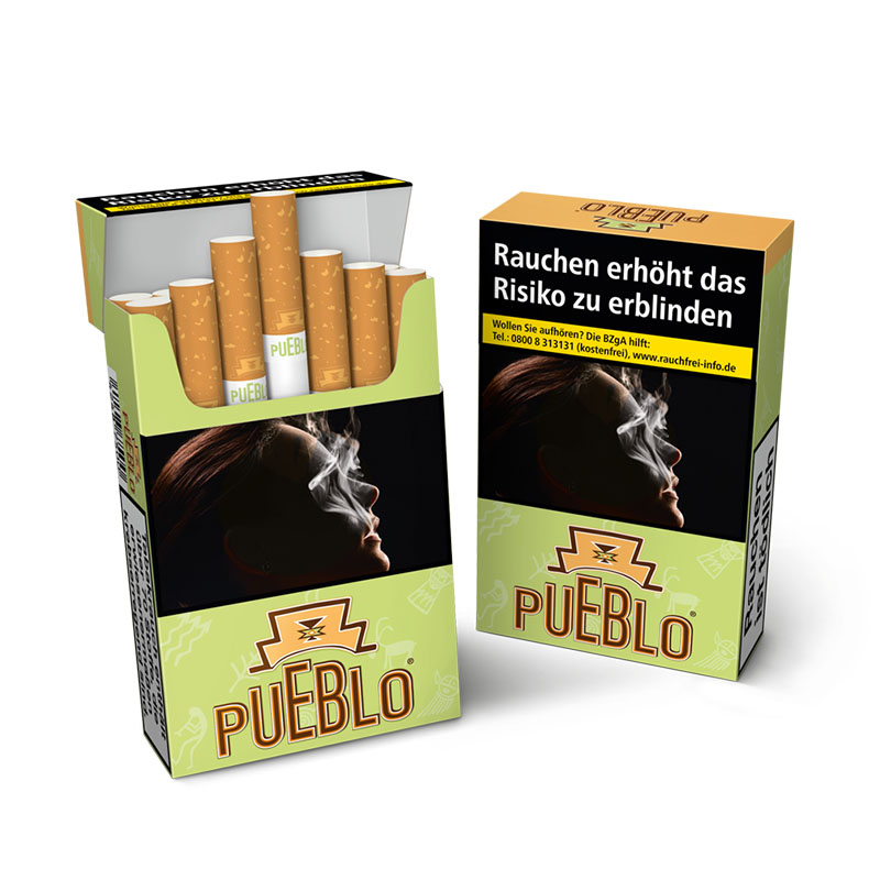 Pueblo Green Original Pack Zigaretten Packung