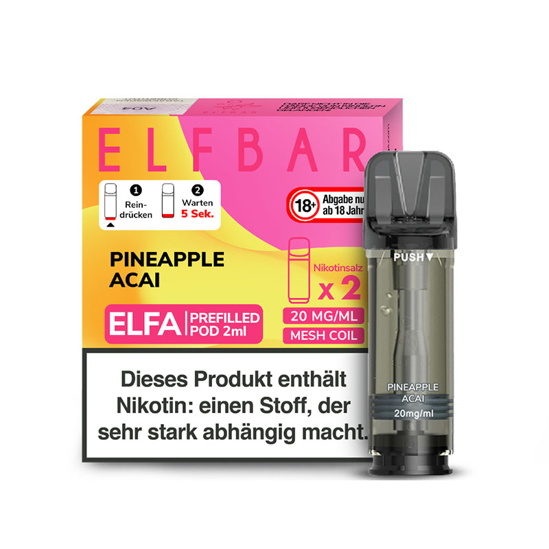 Elfbar Elfa Pods Pineapple Acai - 20mg Nikotin
