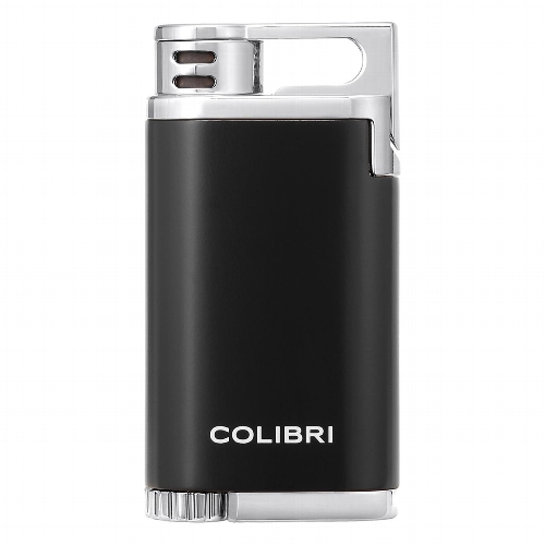 Colibri Jetfeuerzeug Belmont II Schwarz Chrom