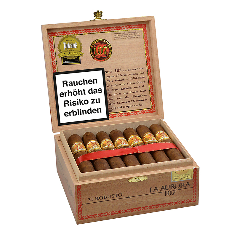 La Aurora 107 Robusto Zigarren Kiste