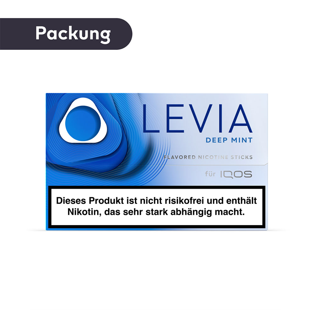 LEVIA Sticks Deep Mint Packung