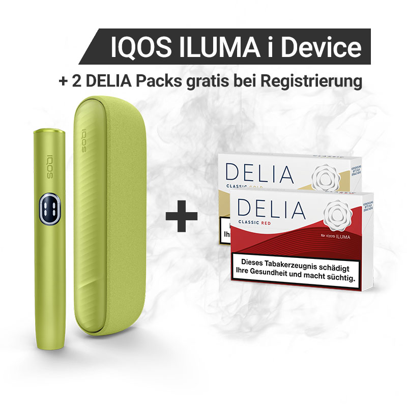 IQOS ILUMA i + Gratis DELIA  Sticks bei Registrierung