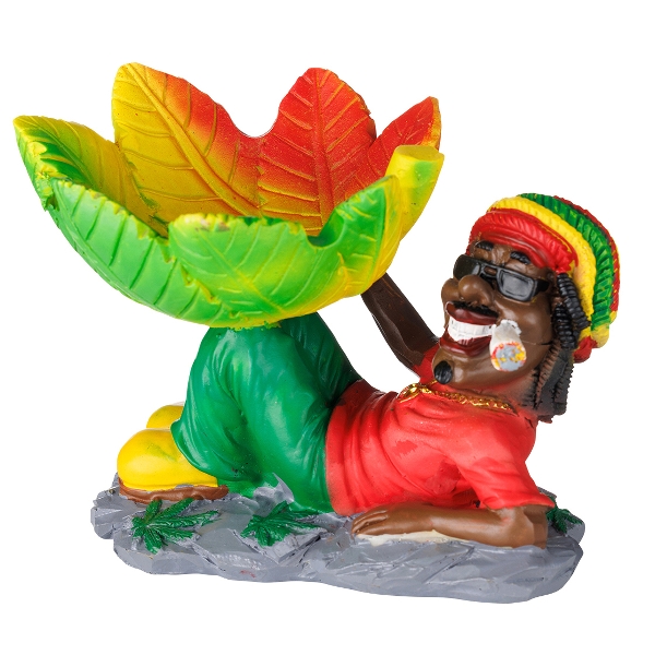 Aschenbecher Kunststoff Rasta liegend