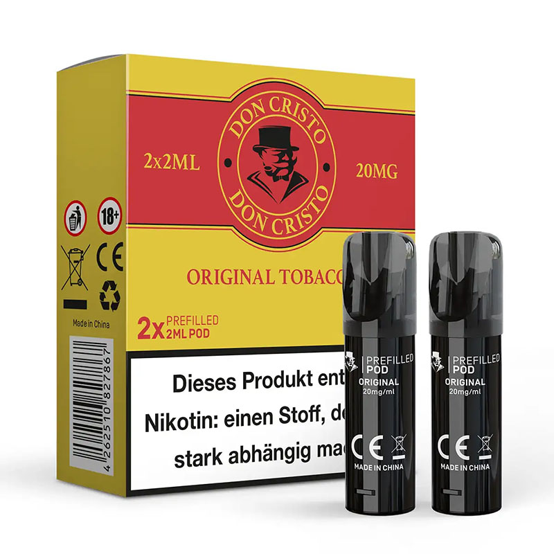 Don Cristo Original Tobacco 20mg Prefilled Pods Packung