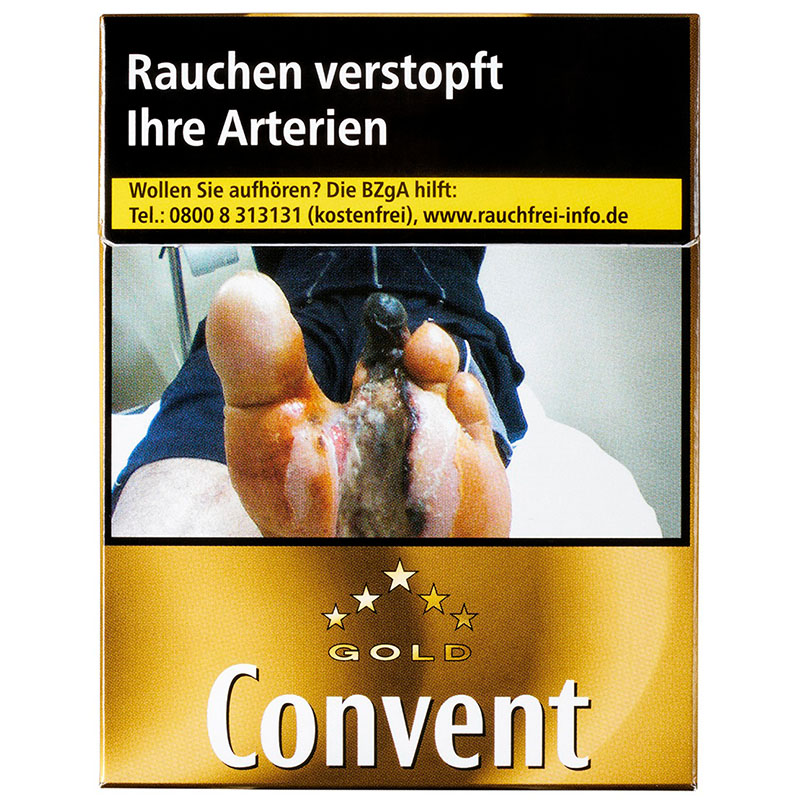 Convent Gold Mega Zigaretten Schachtel