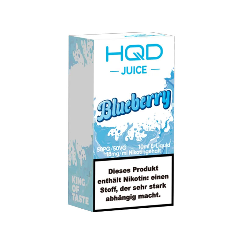 HQD Juice Blueberry 18mg Nikotinsalz Liquid Flasche