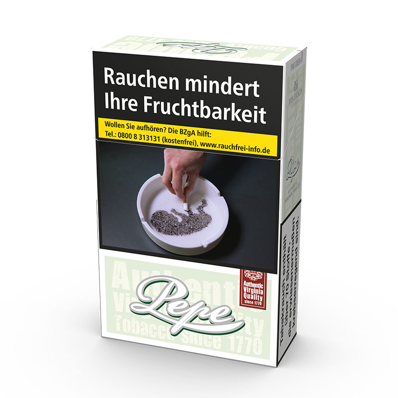 Pepe Fine Green L Zigaretten Schachtel