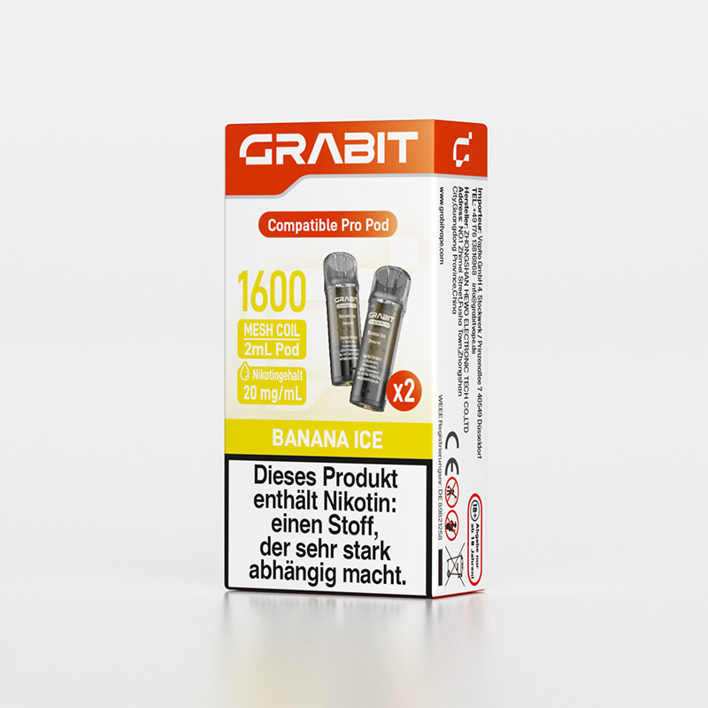 Grabit Pro Banana Ice 20mg Prefilled Pods