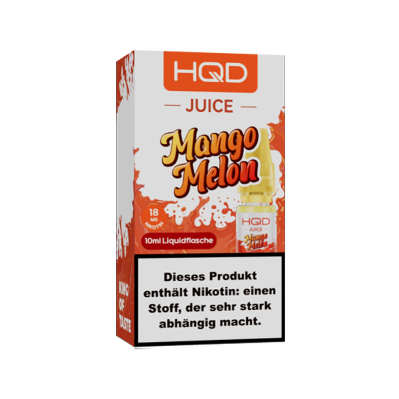 HQD Juice Mango Melon 18mg Nikotinsalz Liquid Flasche