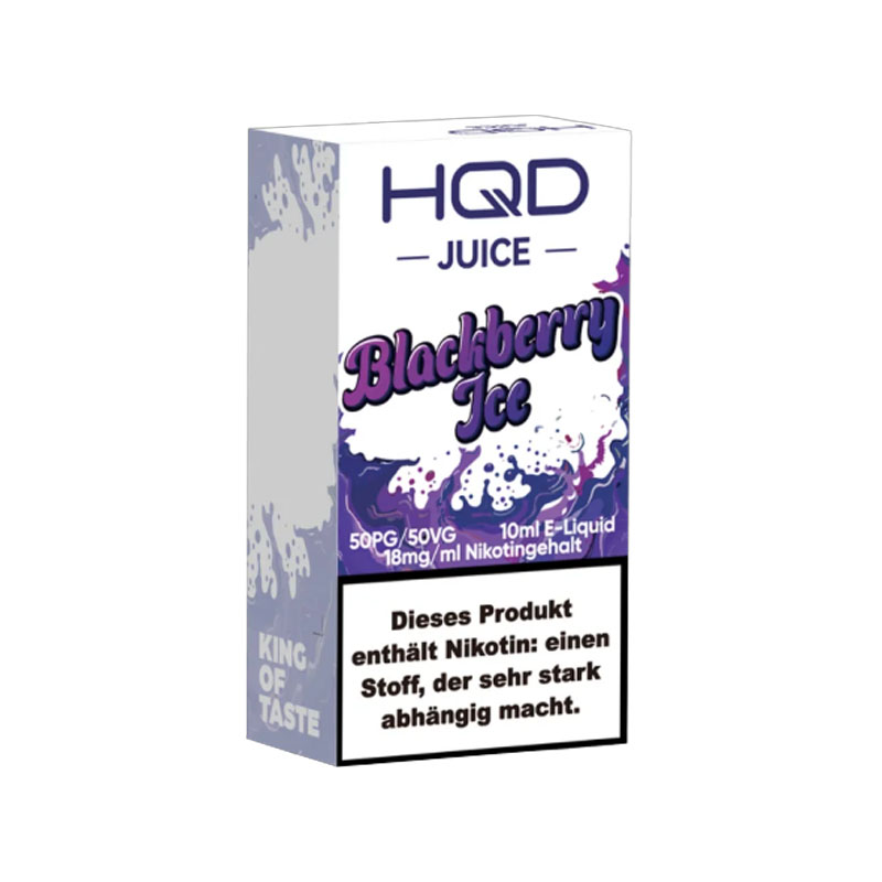 HQD Juice Blackberry Ice 18mg Nikotinsalz Liquid Flasche