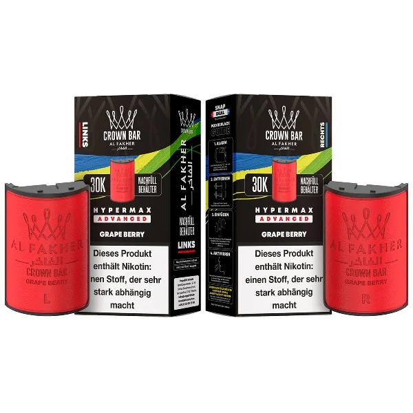 Al Fakher Hypermax Grape Berry 6mg Prefilled Pods