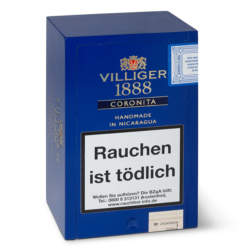 Villiger 1888 Nicaragua Coronita Zigarren 20er Kiste