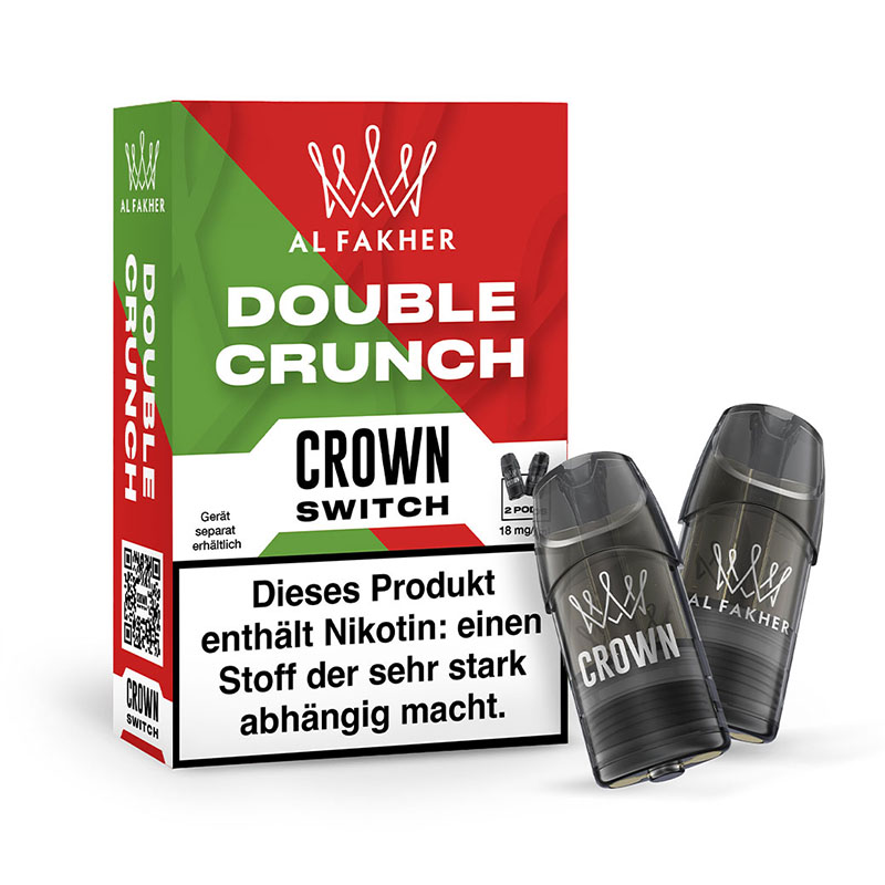 Al Fakher Crown Switch Double Crunch Prefilled Pods Packung