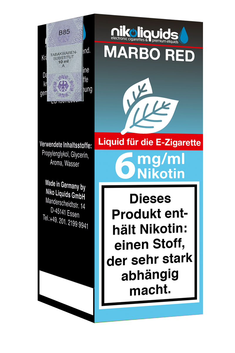 E-Liquid Nikoliquids Marbo Red 6 mg 70 Pg 30 Vg