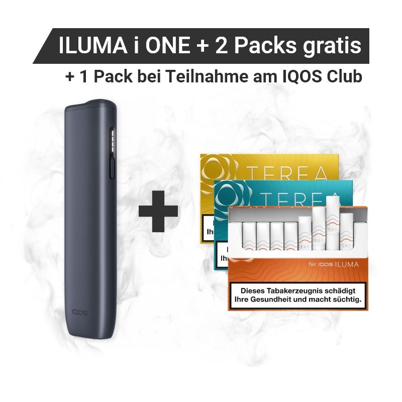 IQOS ILUMA i ONE Midnight Black + Gratis TEREA Packs