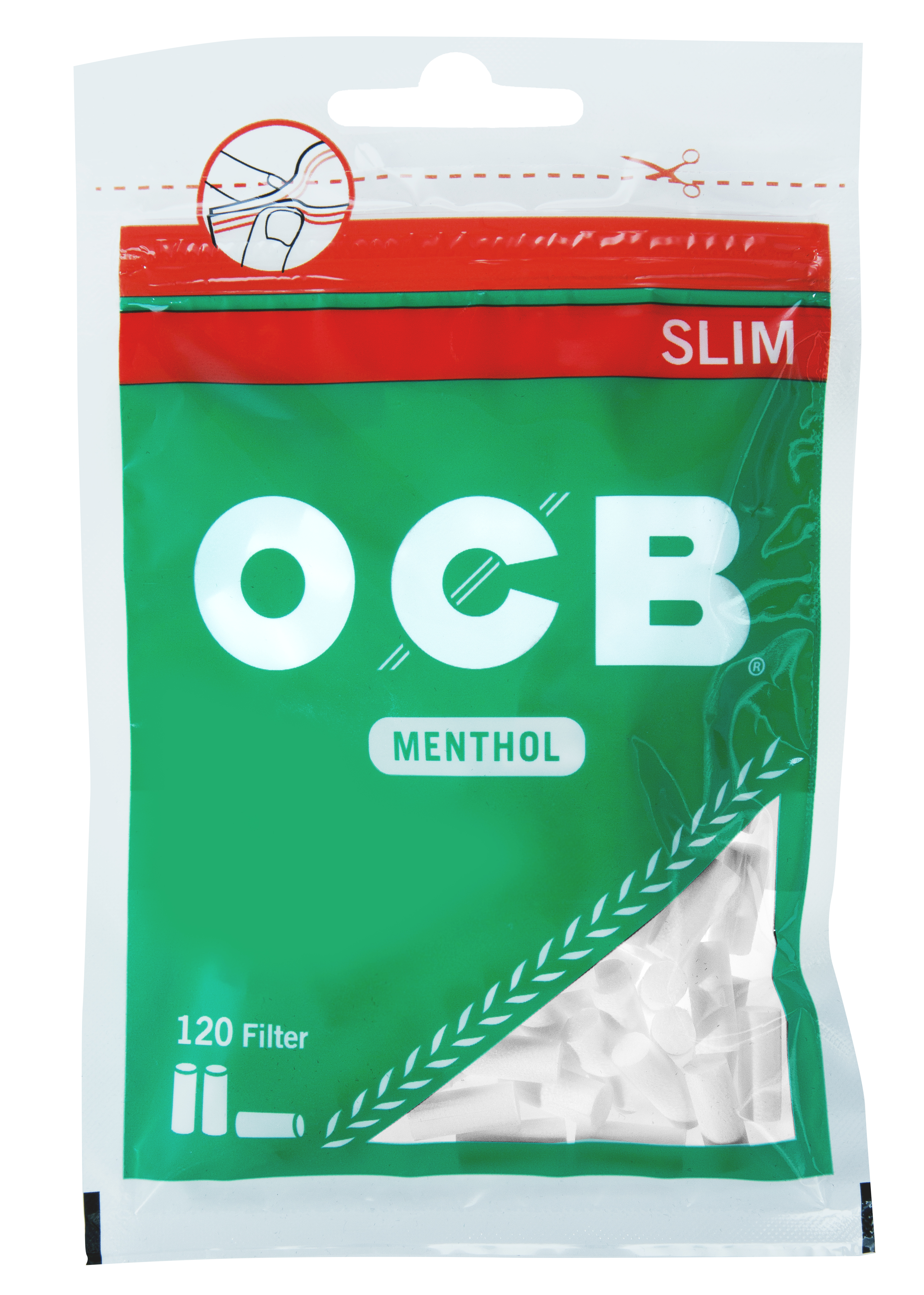 OCB Menthol Filter Slim Beutel