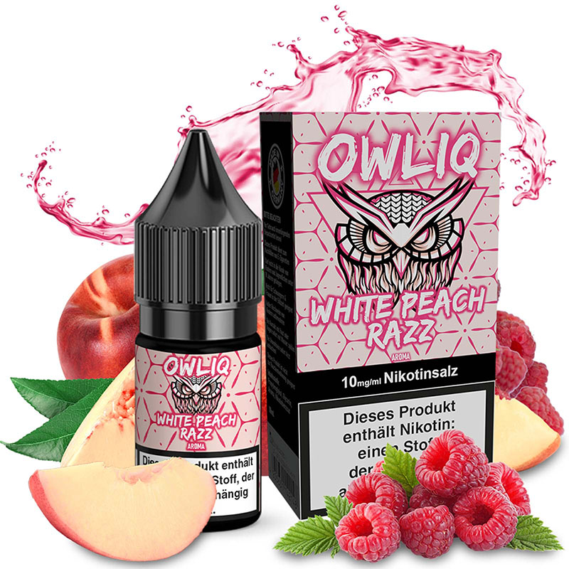 Owliq White Peach Razz 10mg Nikotinsalz Liquid