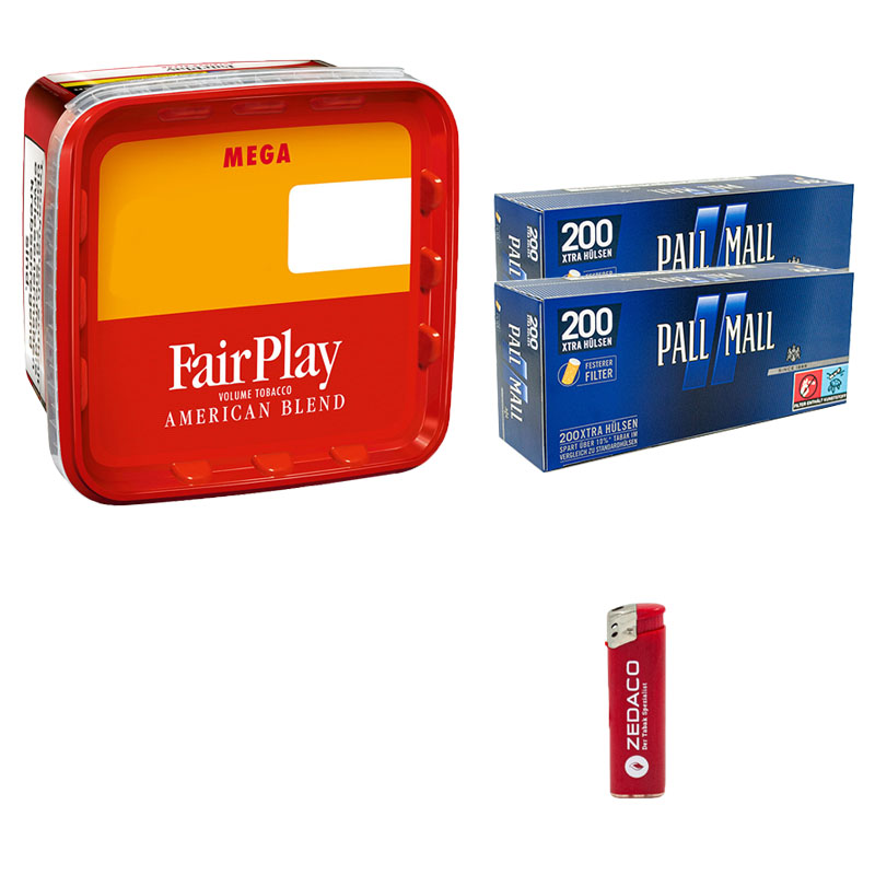 Fair Play Red Giga Volumentabak Eimer Aktion Small Pall Mall Blau