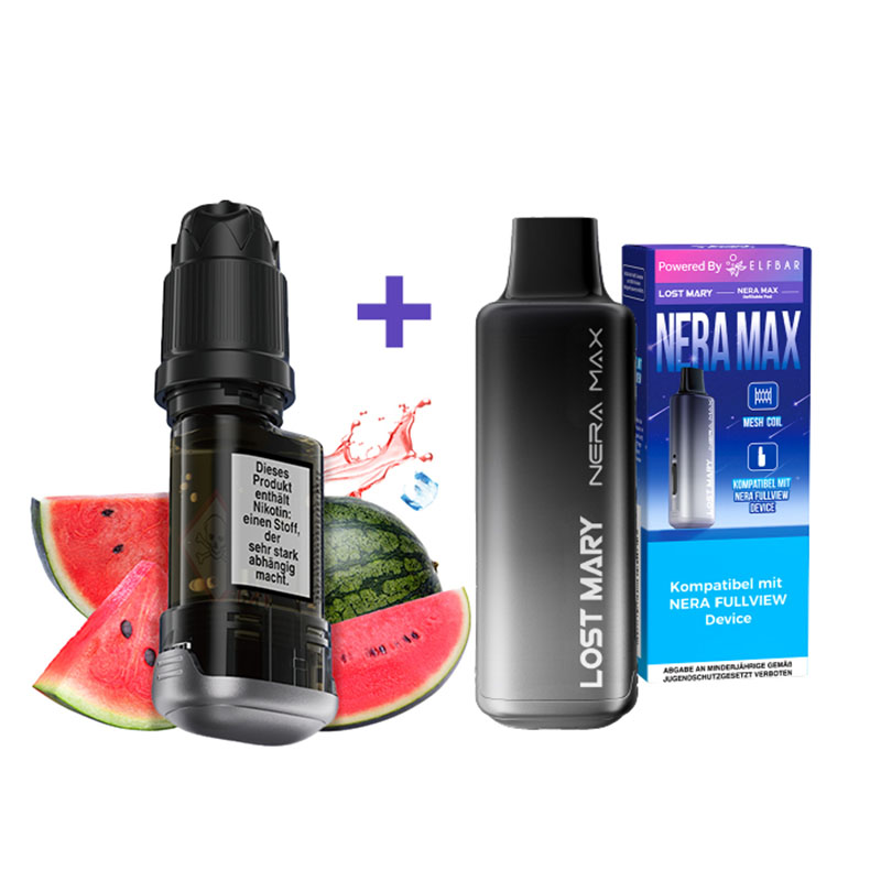 Lost Mary Nera Max 15k Watermelon Ice 20mg Refill Container