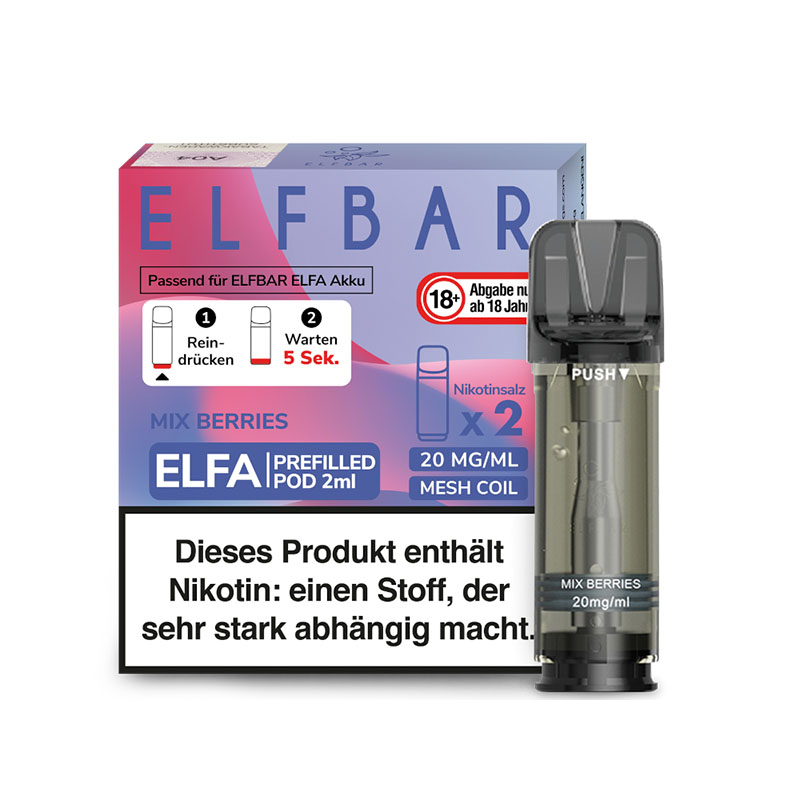 Elfbar Elfa Pods Mix Berries - 20mg Nikotin