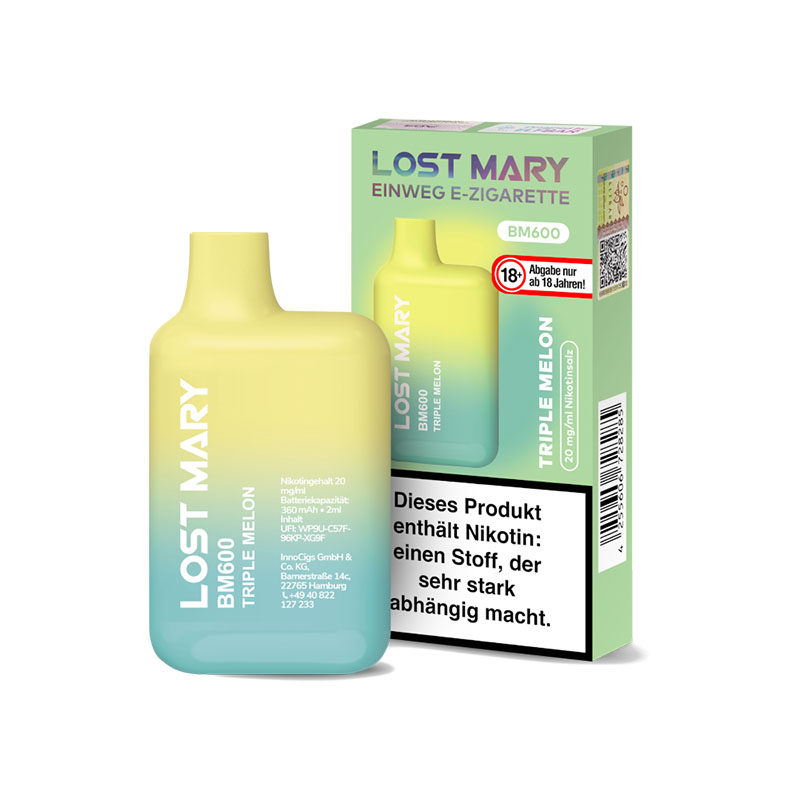 Lost Mary BM600 Einweg E-Zigarette Triple Melon 20mg