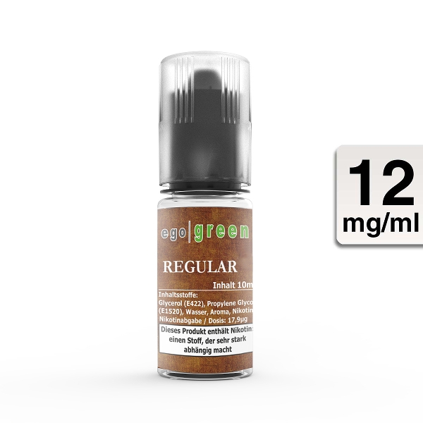 E-Liquid Ego Green Regular Tobacco 12 mg