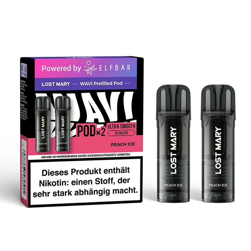 Lost Mary Wavi Peach Ice 20mg Prefilled Pods Packung