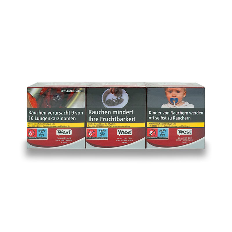 West Red Hercules Zigaretten Stange