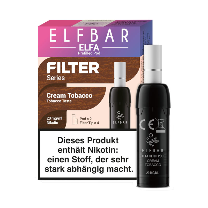Elfbar Elfa Filter Pod Cream Tobacco