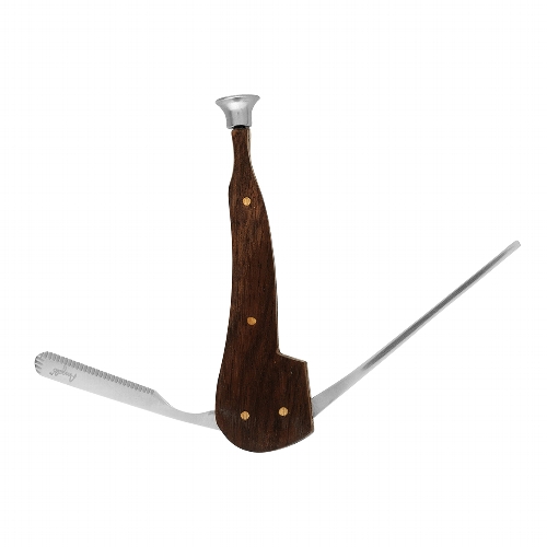Pfeifenbesteck Angello 3-teilig Edelstahl Holz in Pfeifenform